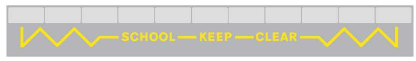 Keep entrance clear of stationary vehicles, even if picking up or setting down children